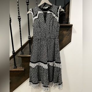 Kate Spade black and white floral dress size small